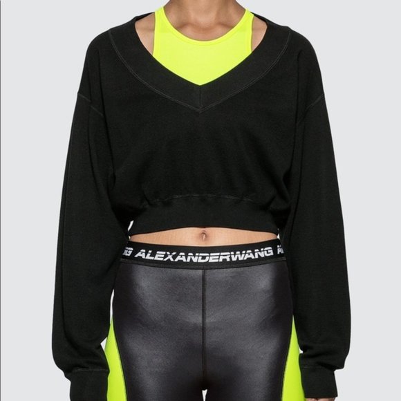 T by Alexander Wang Bi-layer Sweater - Picture 1 of 4